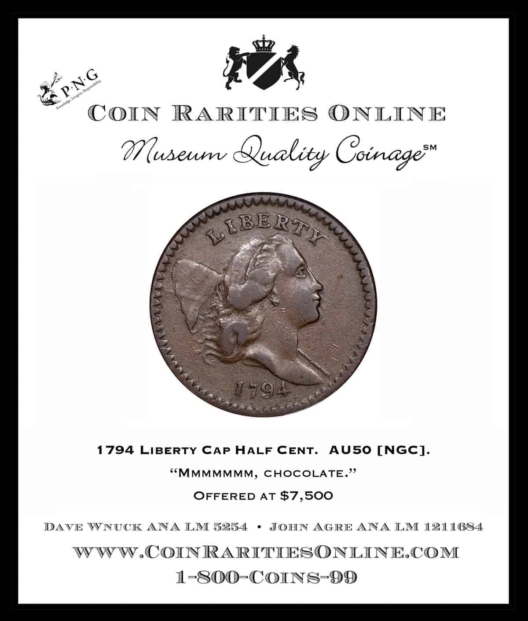 1794 Half Cent N50 Color